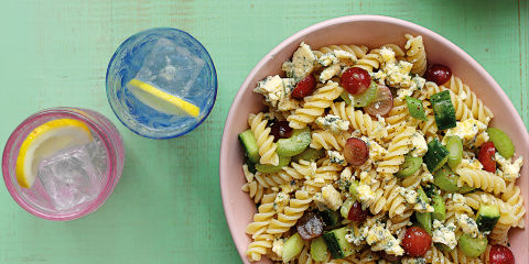 Grape and Stilton pasta salad