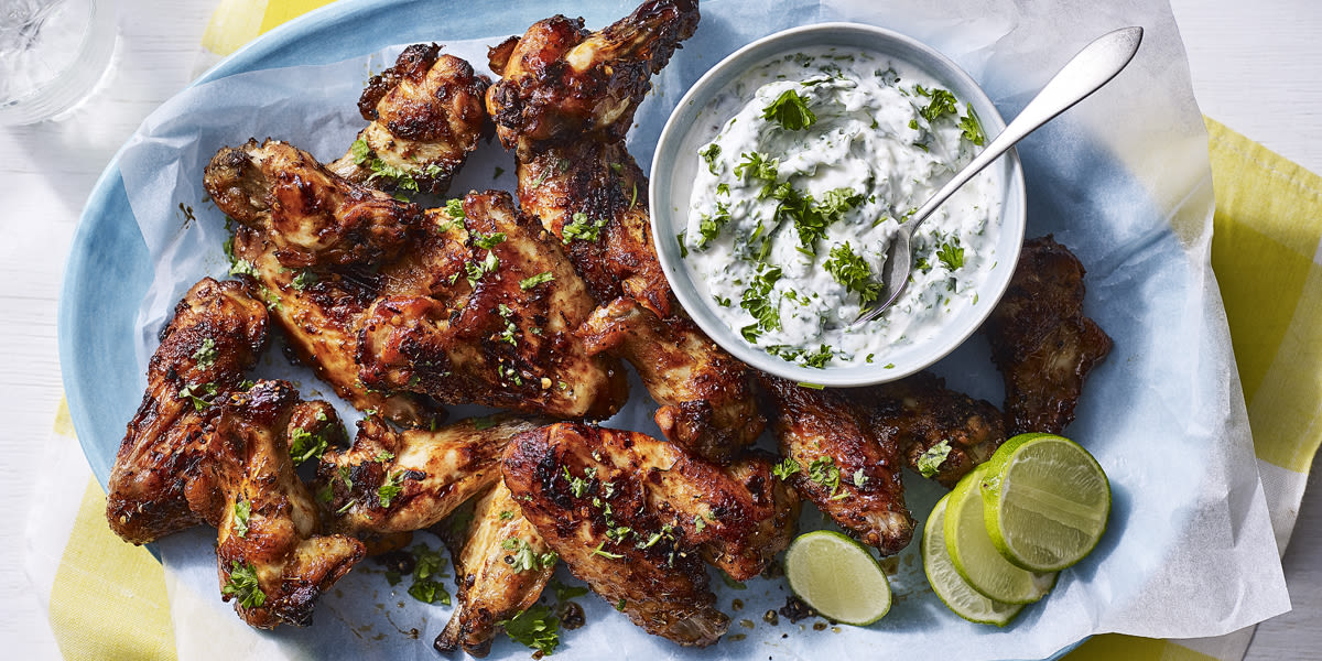 Sticky chilli-coffee chicken wings 