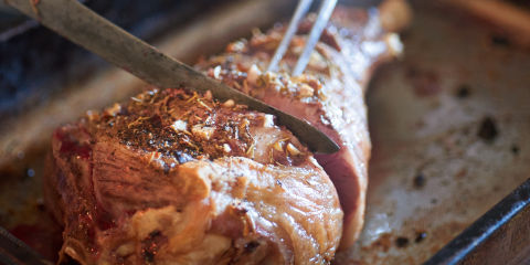 Honey minted leg of lamb