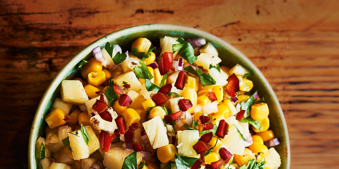 Pineapple and sweetcorn salsa