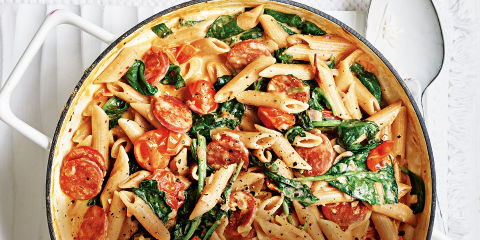 One-pot chorizo and tomato pasta