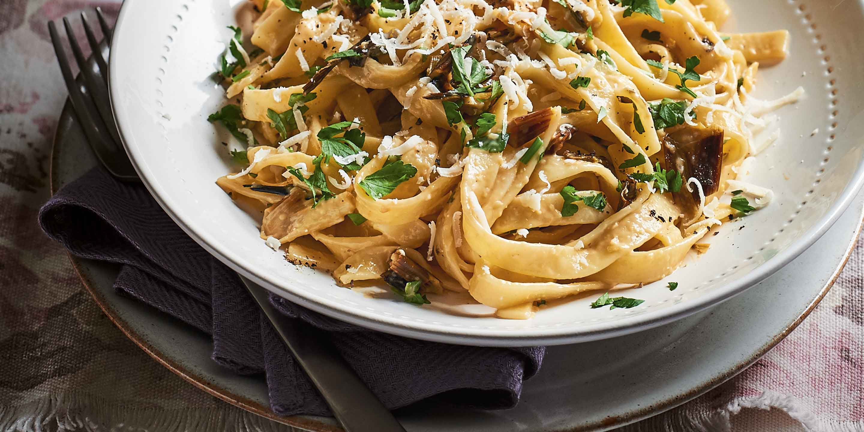 Spring onion carbonara — Co-op