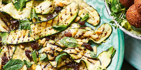 Griddled courgettes