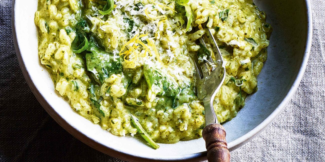 Herby green risotto