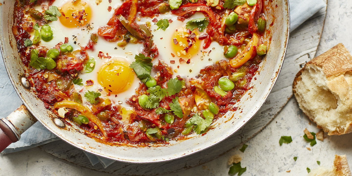 Broad Bean Baked Eggs Co Op