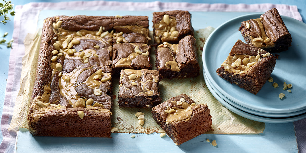 Peanut butter brownies