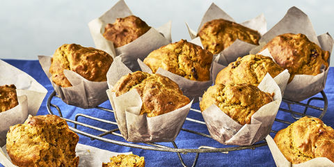 Squash, banana & sultana muffins