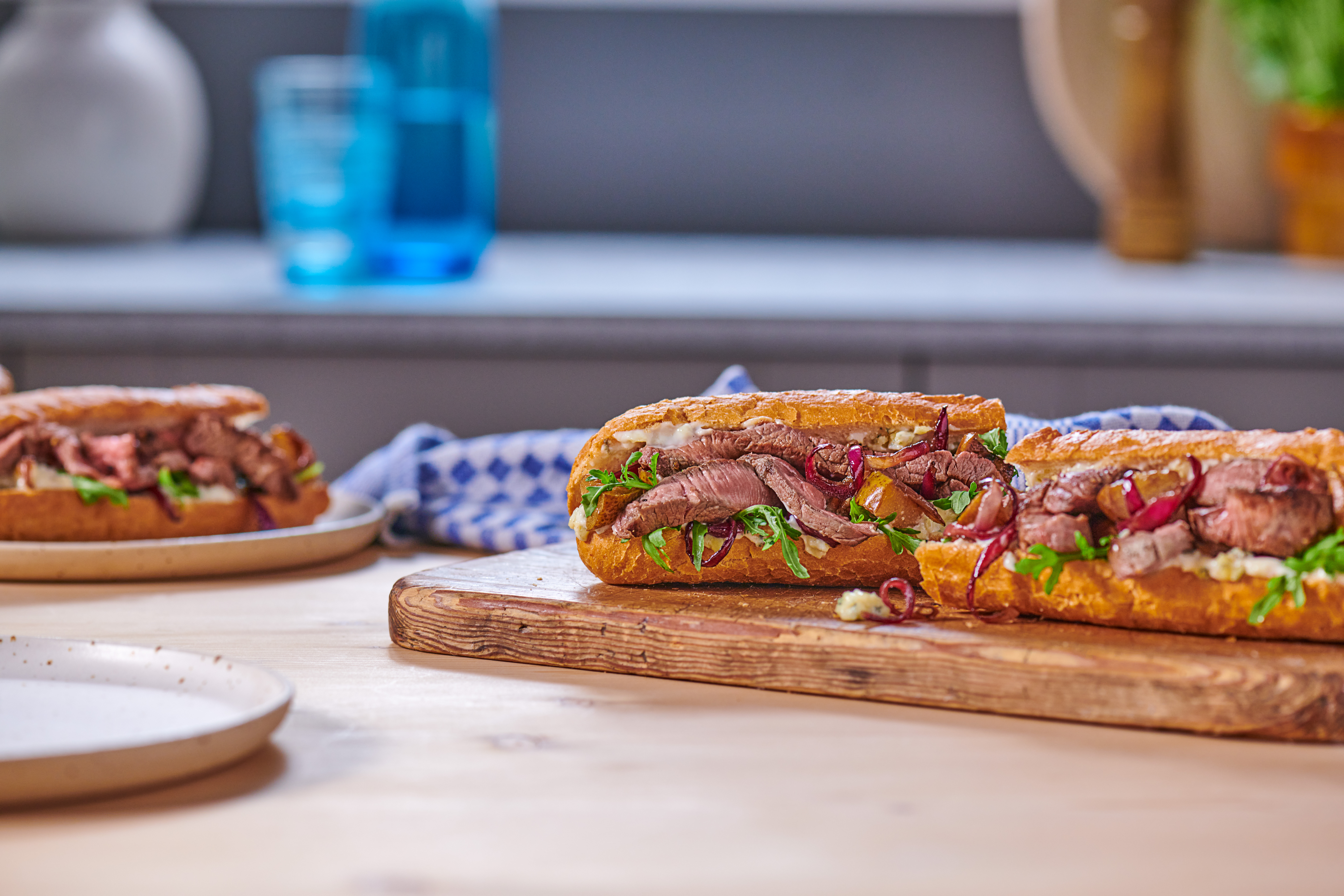 Stilton and Pear Steak Sandwich LANDSCAPE