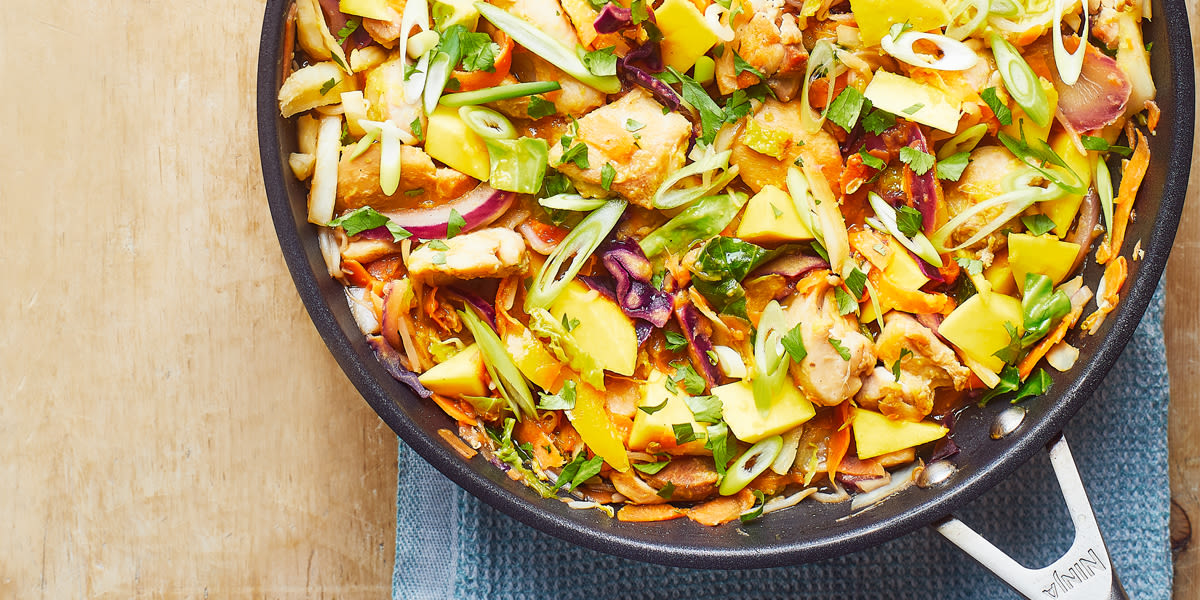 Mango & chicken stir-fry