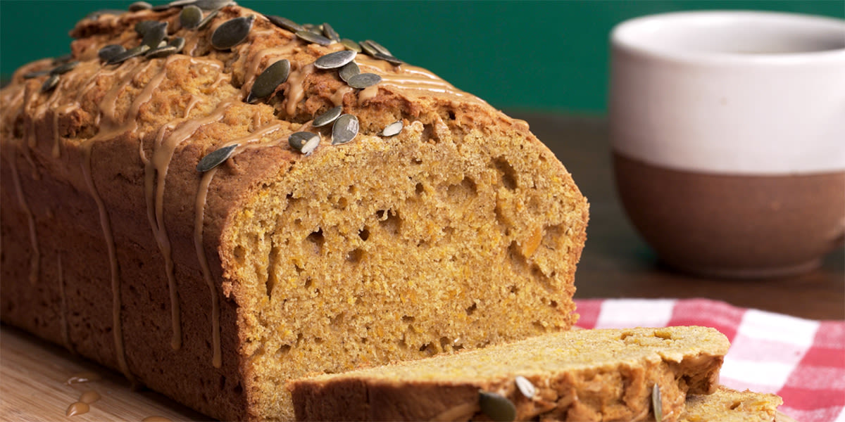 Pumpkin-spiced latte loaf cake