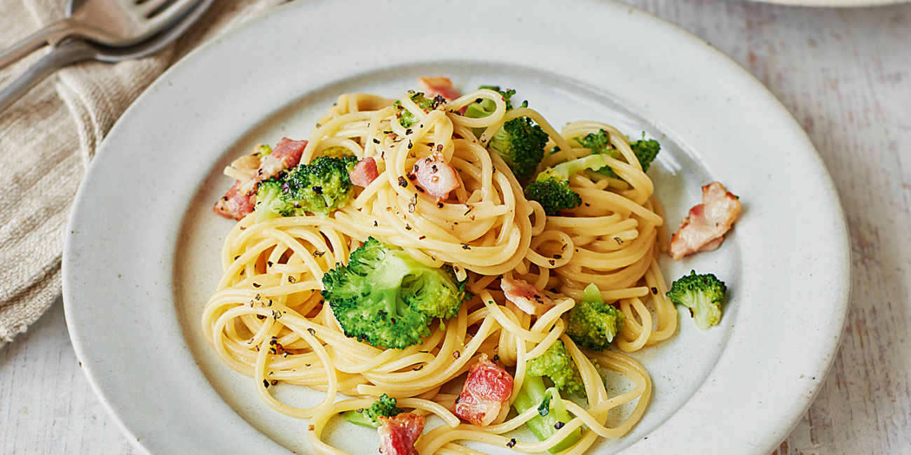 Broccoli and bacon pasta