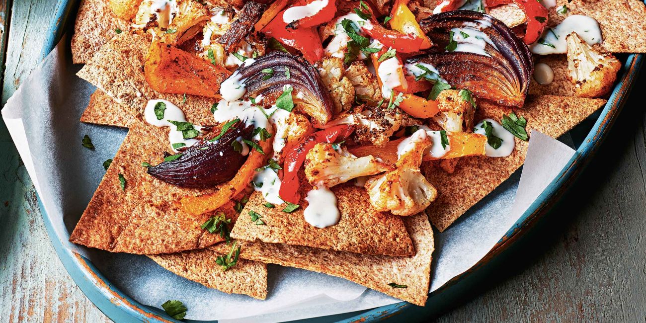 Mexican style cauli nachos