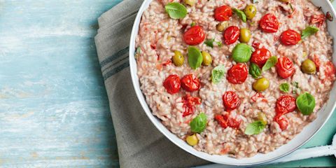 Roasted tomato risotto