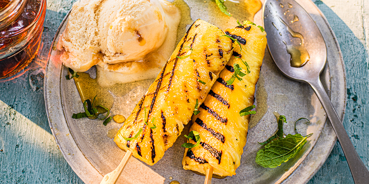 Maple-glazed pineapple lollies - Co-op