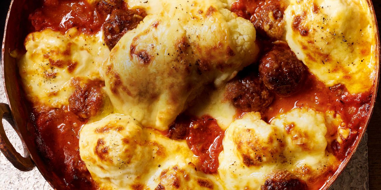 Smokin' campfire meatball bake