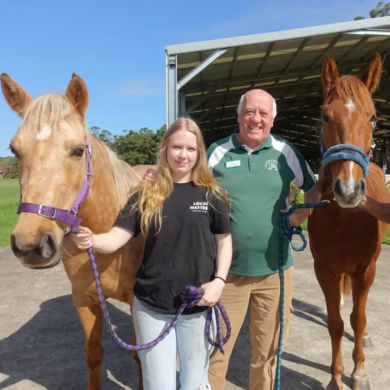 Grilld team members with Warren Smith (Community Engagement volunteer for RDA Ryde)