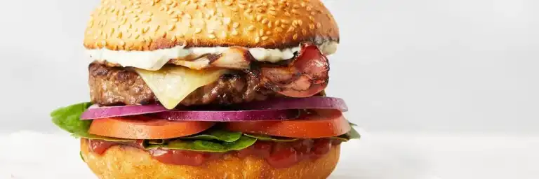 Grill'd Crispy Bacon & Cheese beef burger