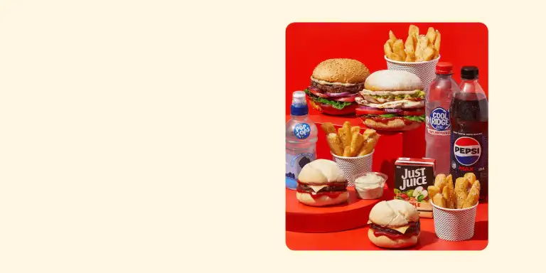 Grill'd Family pack meal deal bundle including burgers, mini kids burgers, chips and drinks