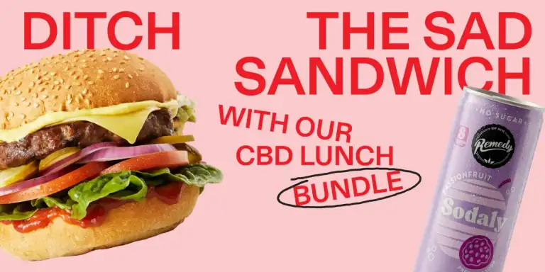 CBD Lunch Deal - Burger + Remedy Drink for $16.90