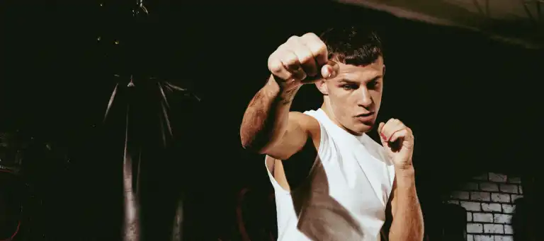 Harry Garside sparring