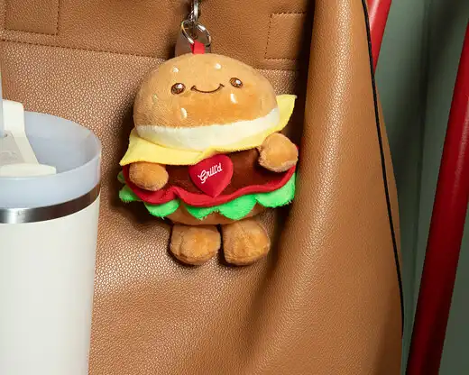 Simply Stevie plush burger toy collectable