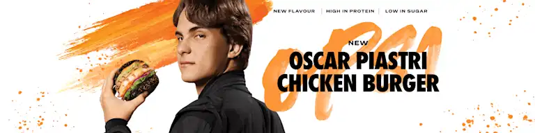 Oscar Piastri Chicken Burger