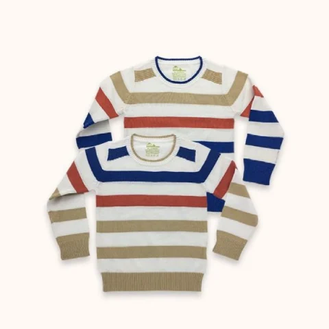 Mumsandbabes - Little Bubba Knit Wear Boy Roller Stripe Sweater