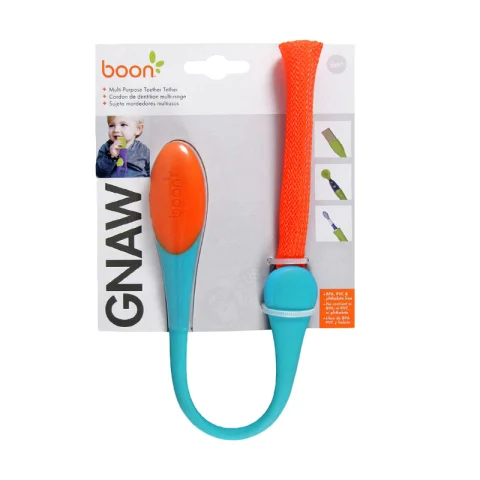 Mumsandbabes - Boon Gnaw Multi Purpose Teether Tether - Blue Orange 287