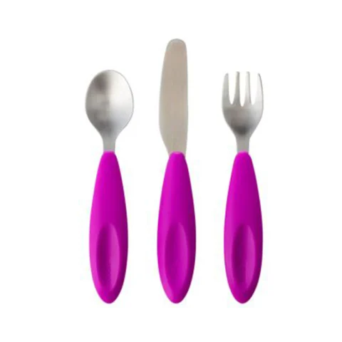 Mumsandbabes - Boon 11065 Flatware Transitional Utensils Set Alat Makan - Purple