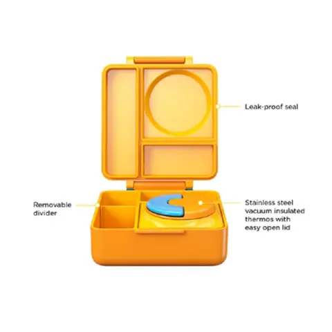 Mumsandbabes - Omiebox Bento Lunch Box - Sunshine Yellow	
