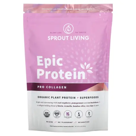 Mumsandbabes - Sprout Living Epic Protein Organic Plant Protein Pro Collagen 364 gr