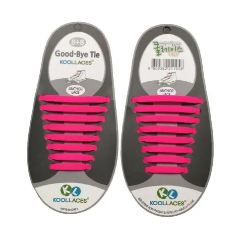 Mumsandbabes - Koollaces Dewasa Tali Sepatu - Glow Pink		
