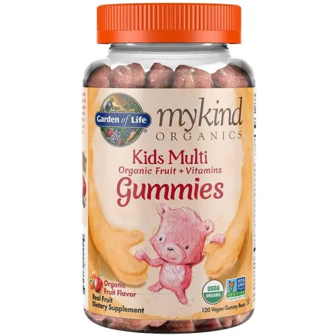 Mumsandbabes - Garden of Life, MyKind Organics, Kids Multi, Organic Fruit Flavor, 120 Vegan Gummy Bears