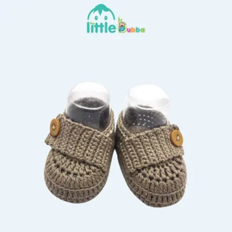 Mumsandbabes - Little Bubba Handmade Knit Shoes - Strap Newborn