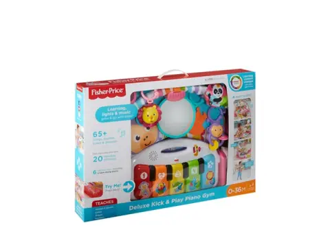 Mumsandbabes - Fisher Price Deluxe Kick 'n Play Piano Play Gym - Matras Tidur Bermain Anak Bayi