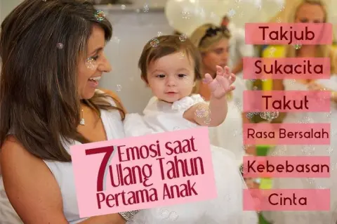 Mumsandbabes - Selain Bahagia, Moms Mungkin Alami Emosi Ini Saat Anak Ulang Tahun Pertama