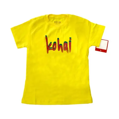 Mumsandbabes - Kohai Text Tee Baju Atasan Anak - Yellow L	