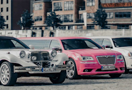 Pink Chrysler Stretchlimousinen Vergnügen