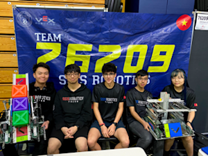 Image of team in preparation to compete.