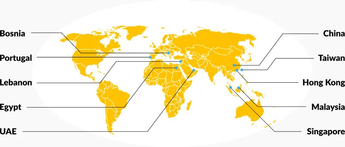 About Us Map