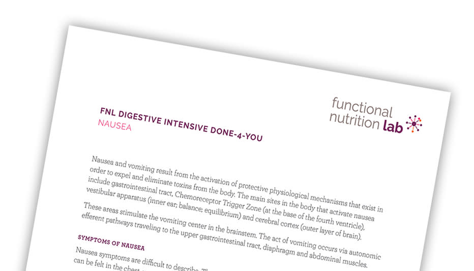 Nausea Done-4-You | Functional Nutrition Lab