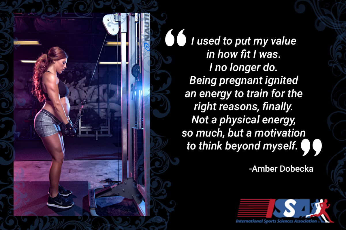 ISSA, International Sports Sciences Association, Certified Personal Trainer, ISSAonline, Fit Mom: Inspired by Pregnancy, Now Inspiring Others As Personal Trainer, Amber Dobecka