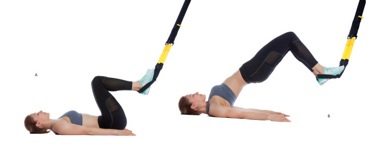 ISSA, International Sports Sciences Association, Certified Personal Trainer, ISSAonline, ISSA x TRX: Best TRX Exercises to Enhance Your Training Hip Bridges