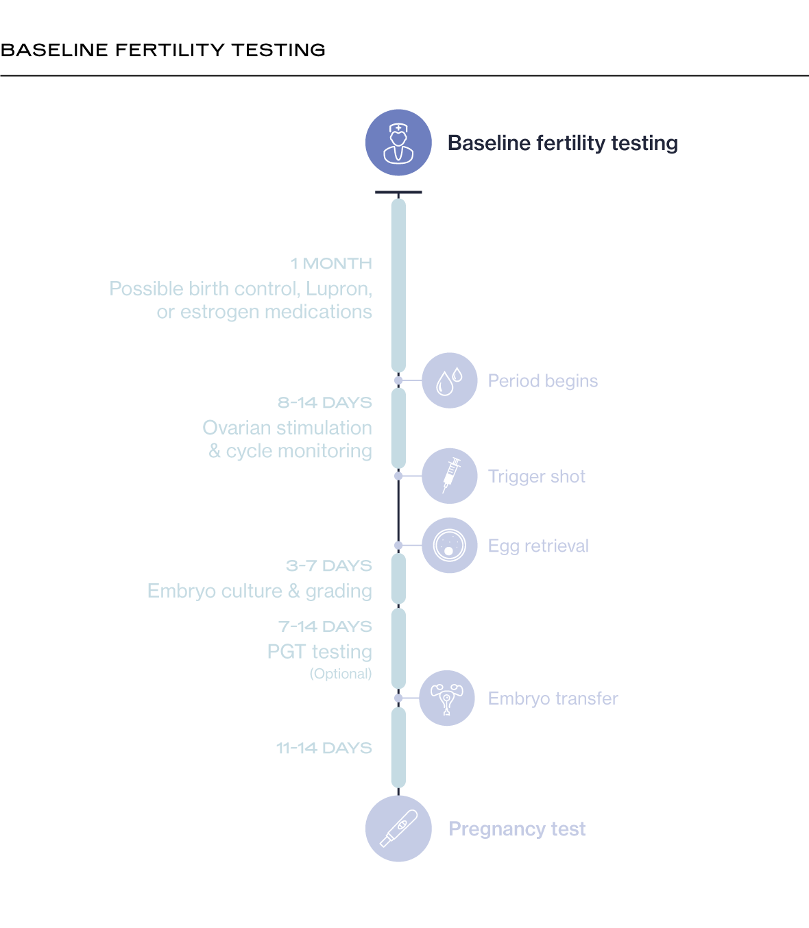 IVF Timeline - Baseline Testing
