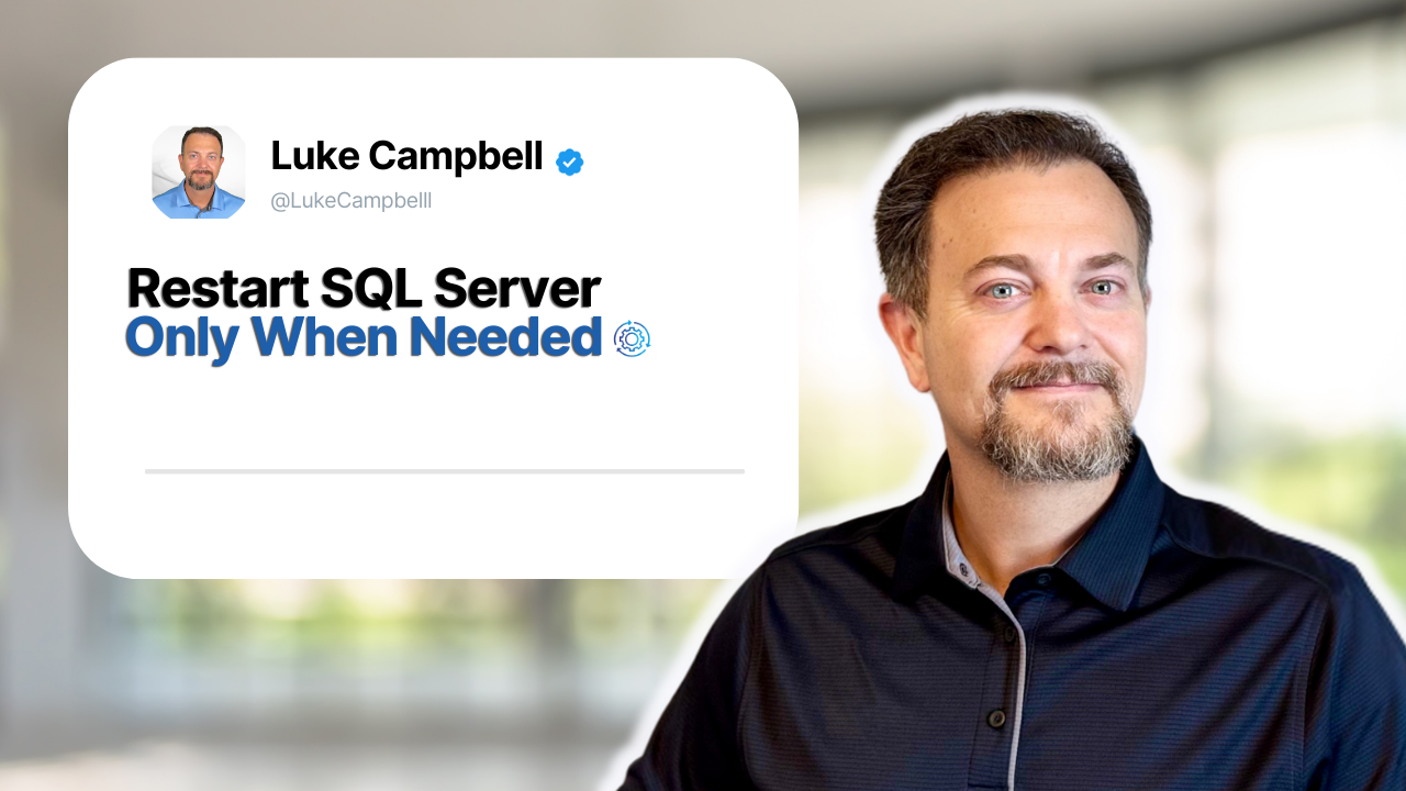 restart sql server only when needed