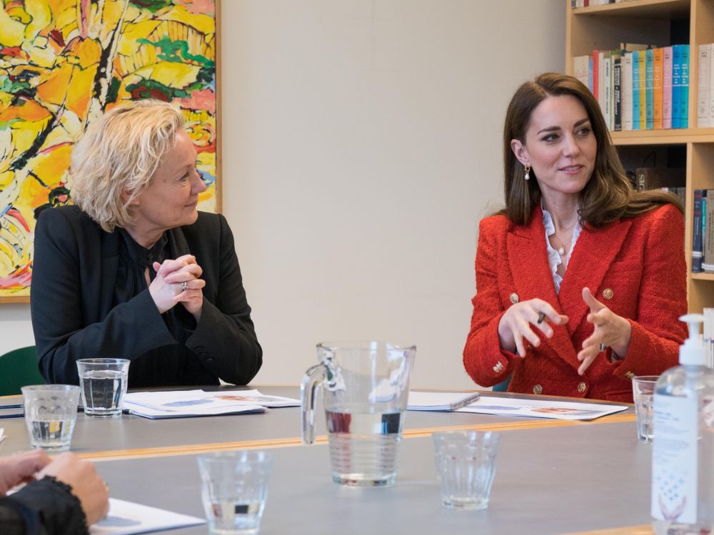 The Duchess of Cambridge meets health visitors at the Copenhagen Infant Mental Health Project