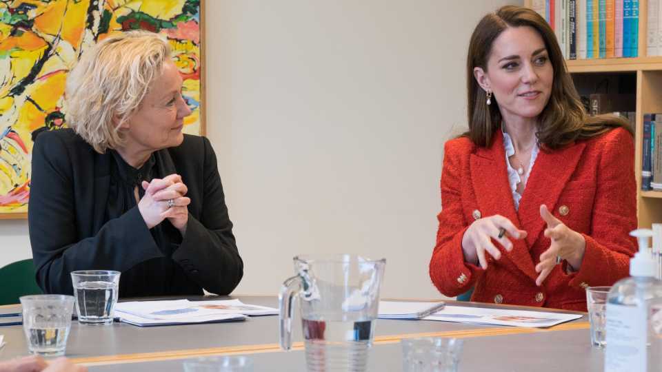 The Duchess of Cambridge meets health visitors at the Copenhagen Infant Mental Health Project