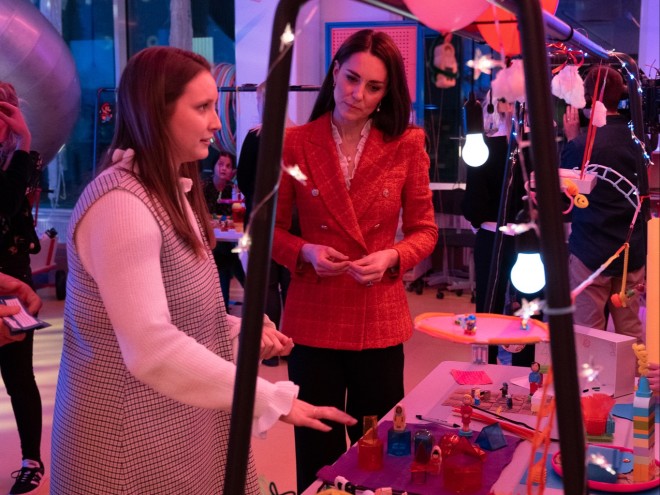 The Duchess of Cambridge visits the LEGO Foundation PlayLab at University College Copenhagen