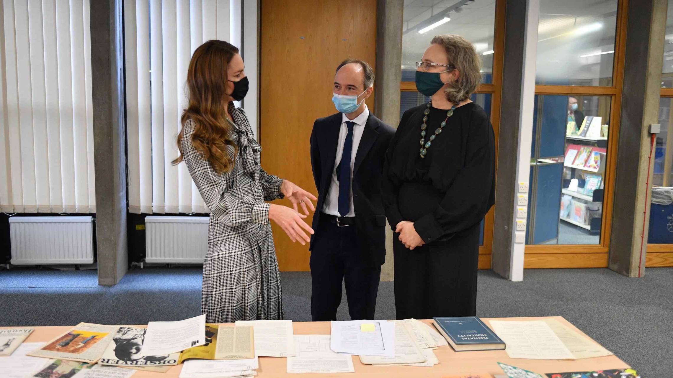 The Duchess with Professor Alissa Goodman and Professor Pasco Fearon