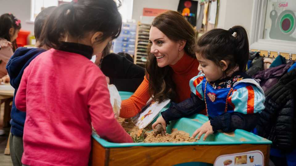 The Princess Of Wales visits Foxcubs Nursery